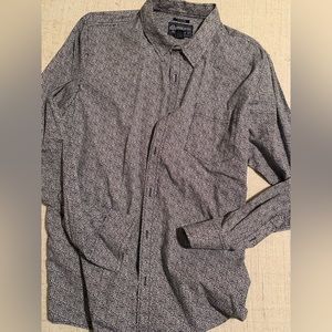 American Rag navy and white button down XXL